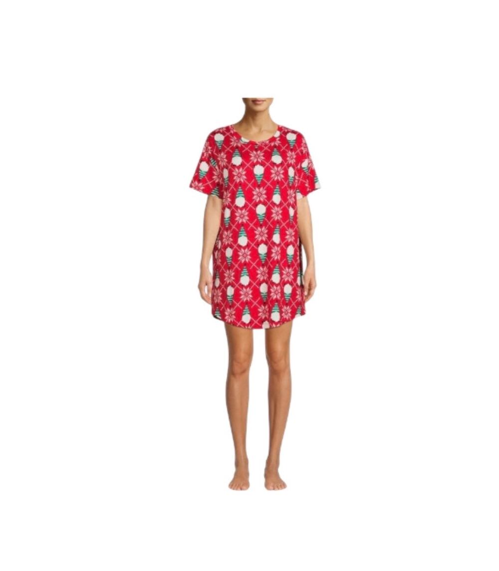 Secret Treasures Women's Gnome Sleep Shirt Small With Pockets
